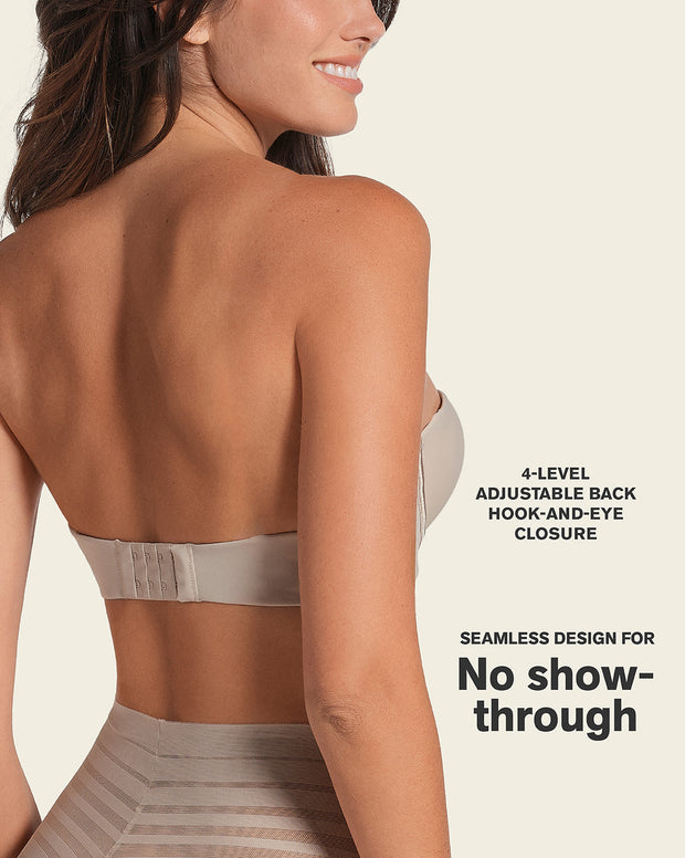 Double push-up strapless petite bra