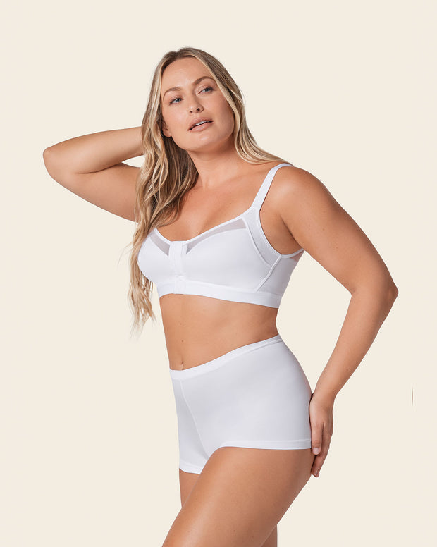 Comfortable posture corrector bra with contour cups - multi/benefit