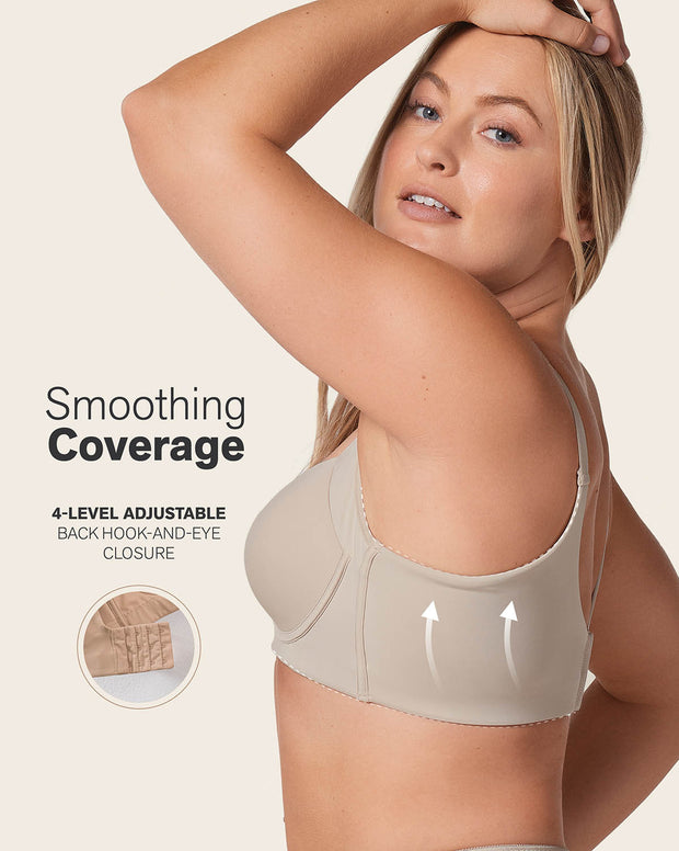 Back Smoothing Bra with Soft Full Coverage Cups
