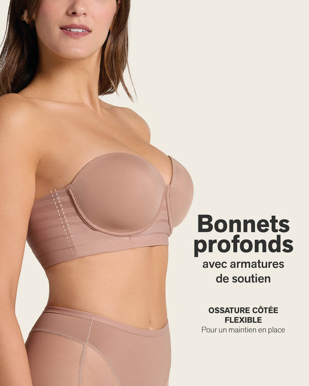 Splendid strapless bra with underwire