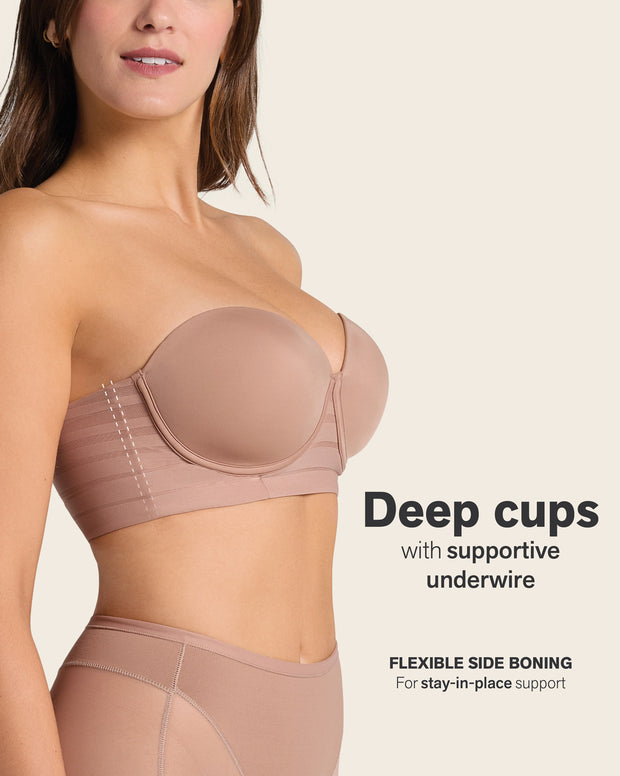 Splendid strapless bra with underwire