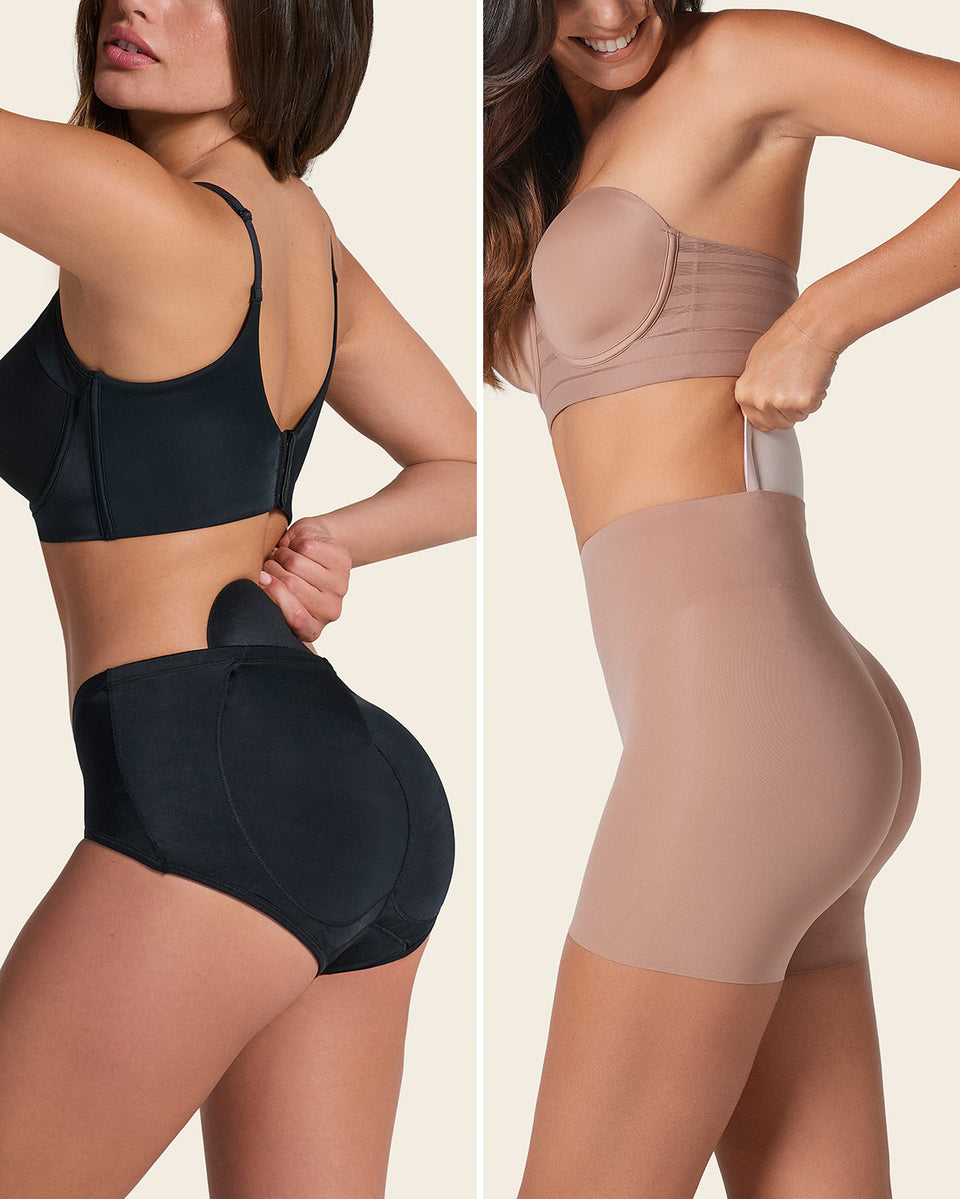 PadUp Panty & PadUp Short in Black and Nude