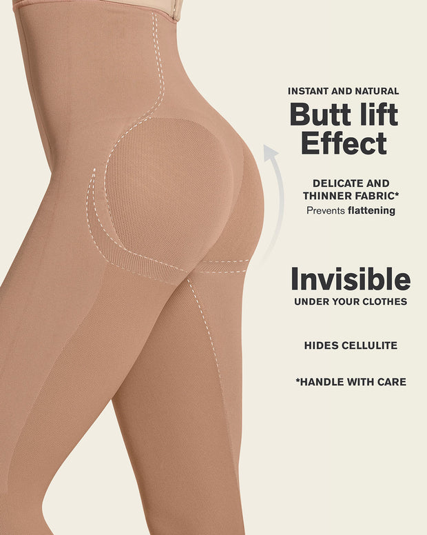 Invisible butt lifter full-leg body shaper