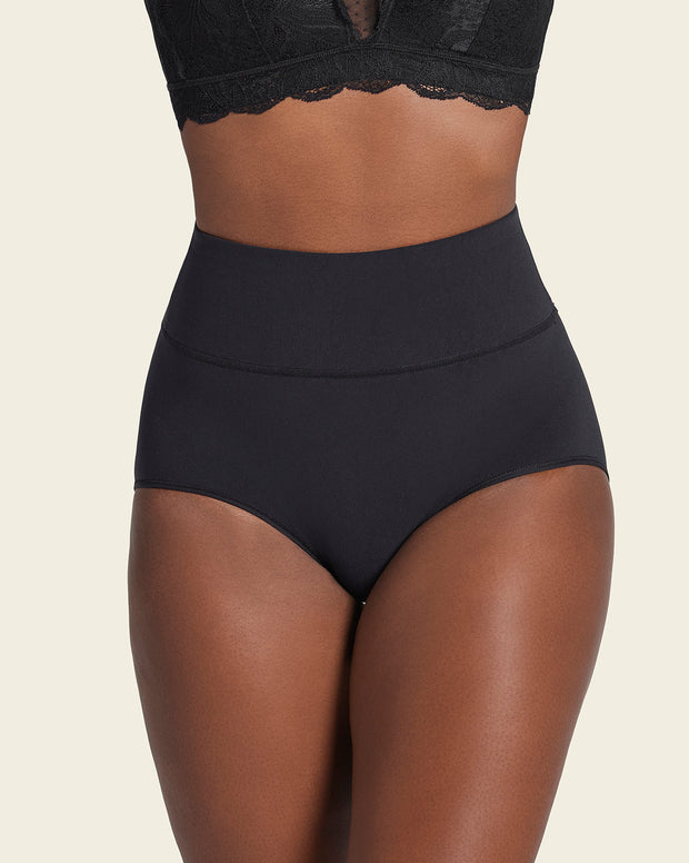 High-waisted classic smoothing brief