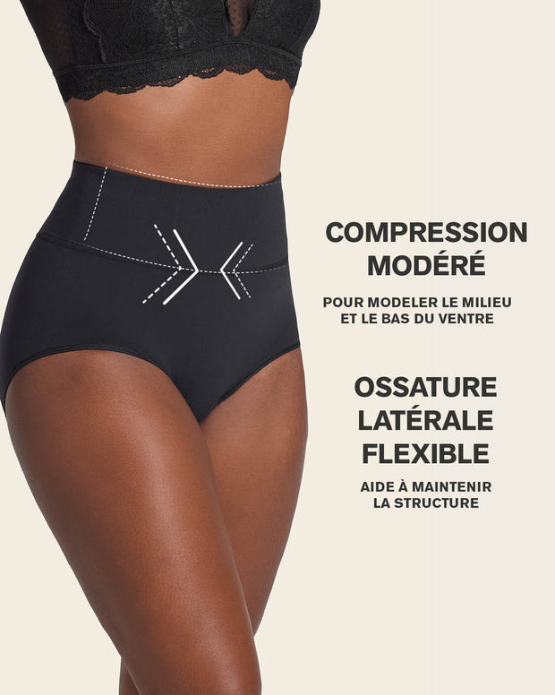 High-waisted classic smoothing brief