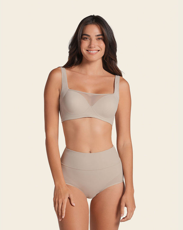 High-waisted classic smoothing brief