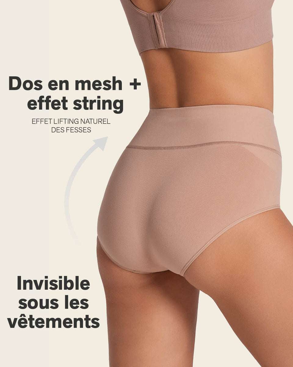 High-waisted classic smoothing brief
