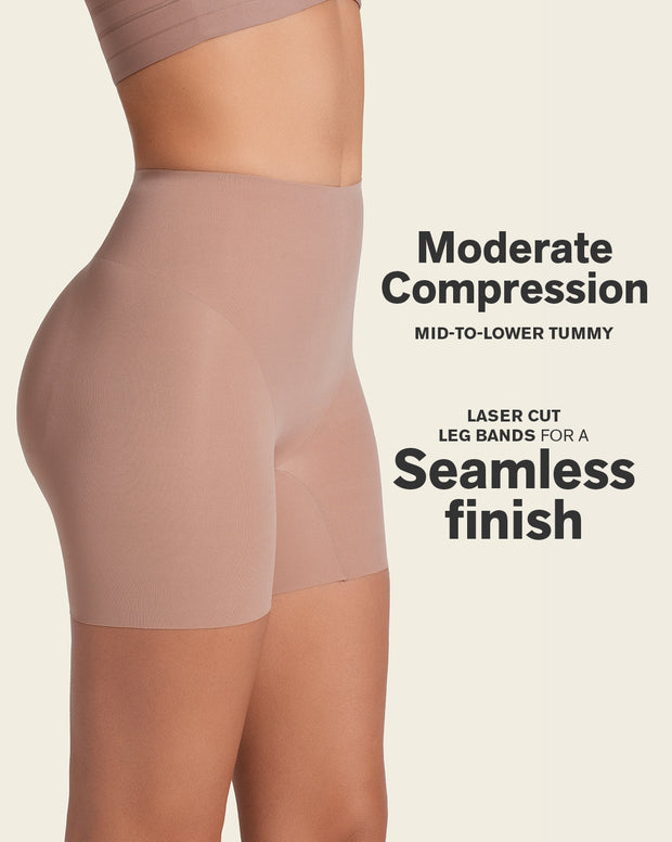 Undetectable padded butt lifter shaper short