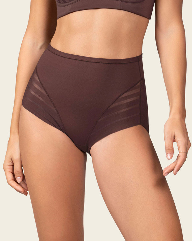 Lace stripe undetectable classic shaper panty