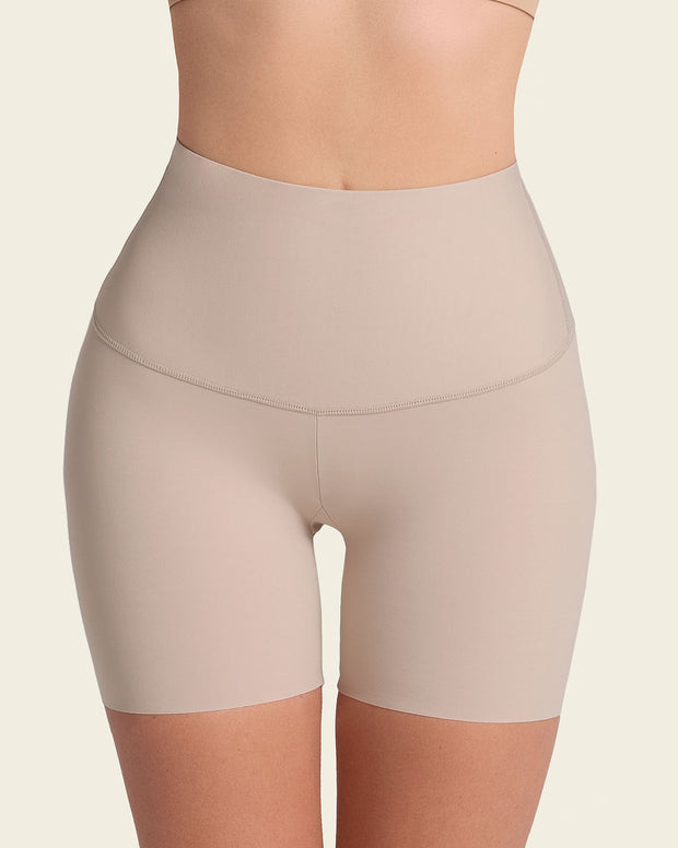 Moderate compression high-waisted shaper slip short