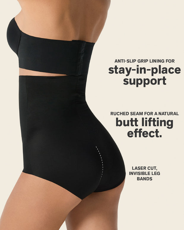 Extra high-waisted moderate shaper panty