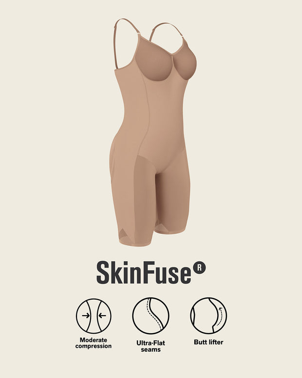 Full coverage seamless shaping bodysuit