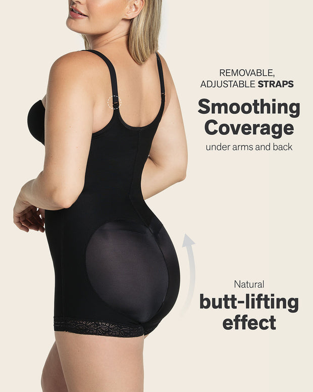 Boyshort bottom body shaper with firm compression