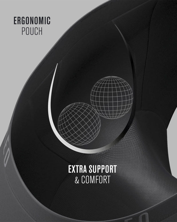 Mid-length boxer brief with ergonomic design