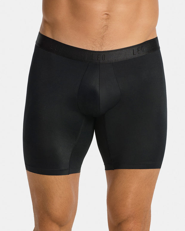 Microfiber Long Boxer Brief with Ergonomic Pouch