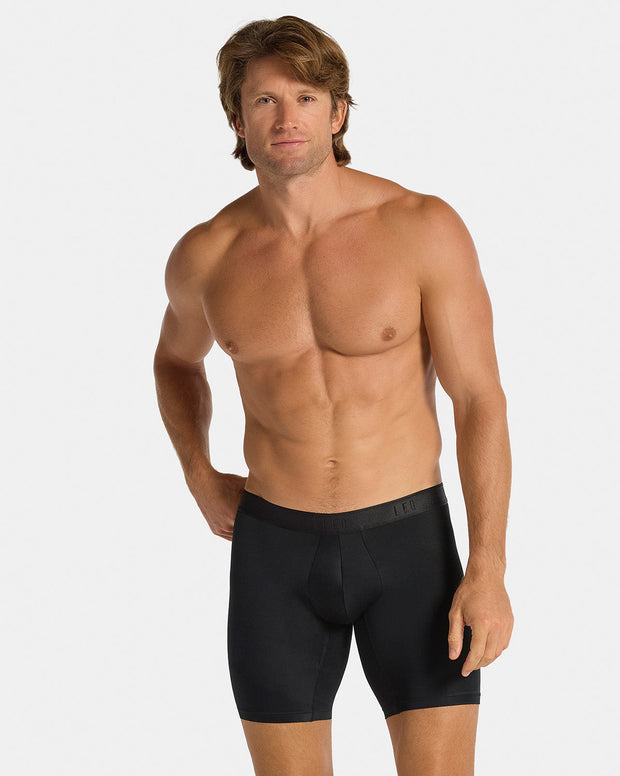 Microfiber Long Boxer Brief with Ergonomic Pouch