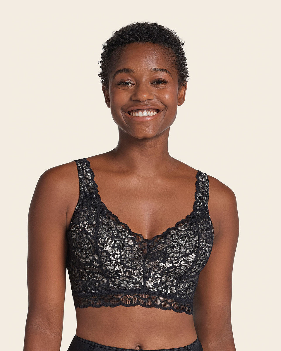 Luxe lace underwire smoothing bustier