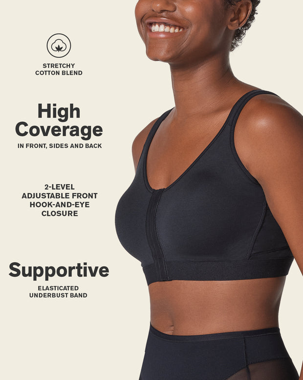 All-in-one stretchy cotton wireless bra
