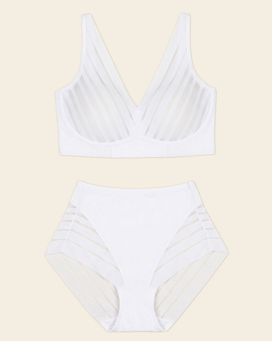 Daily Bra & Stripe Undetectable in White