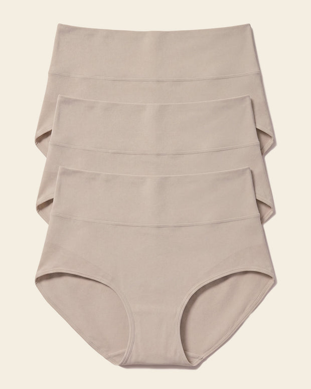 High-waisted classic smoothing brief