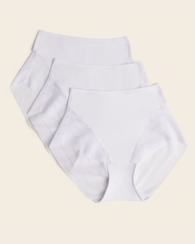Lace stripe undetectable classic shaper panty