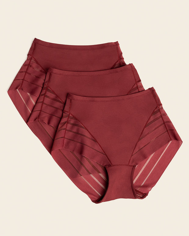 Lace stripe undetectable classic shaper panty