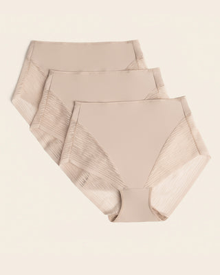 High-waisted sheer lace shaper panty#color_802-nude