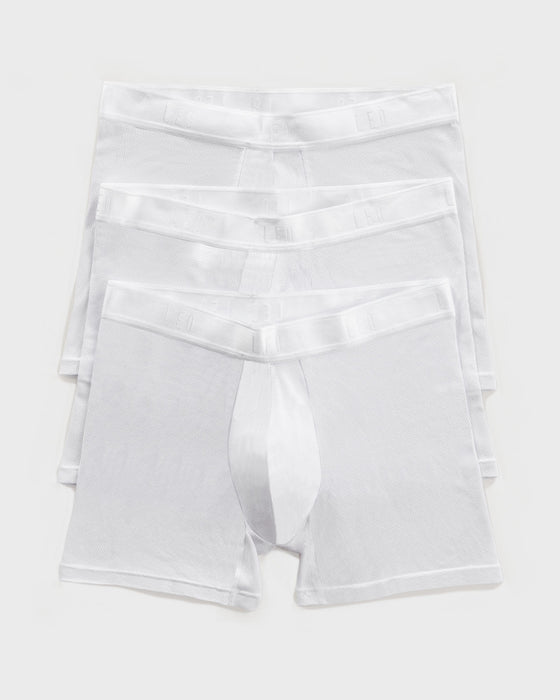 Ultra-Light Boxer Brief with Ergonomic Pouch#color_000-white