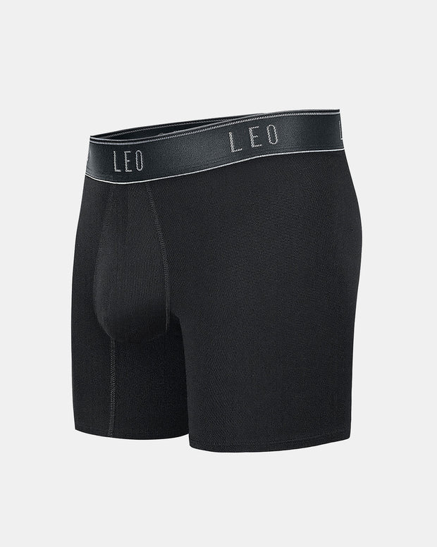 Mid-length boxer brief with ergonomic design