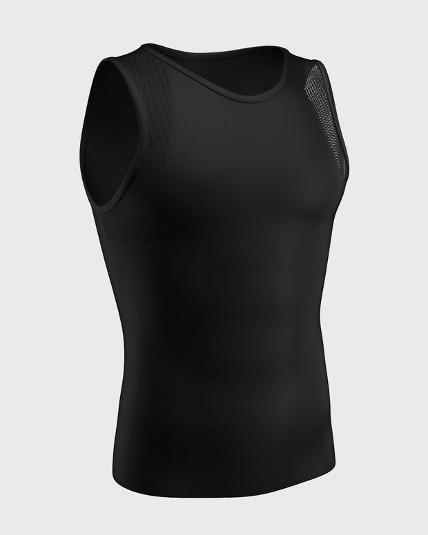 Stretch cotton moderate compression shaper tank