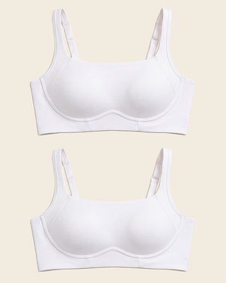 Everyday wireless support bra#color_000-white