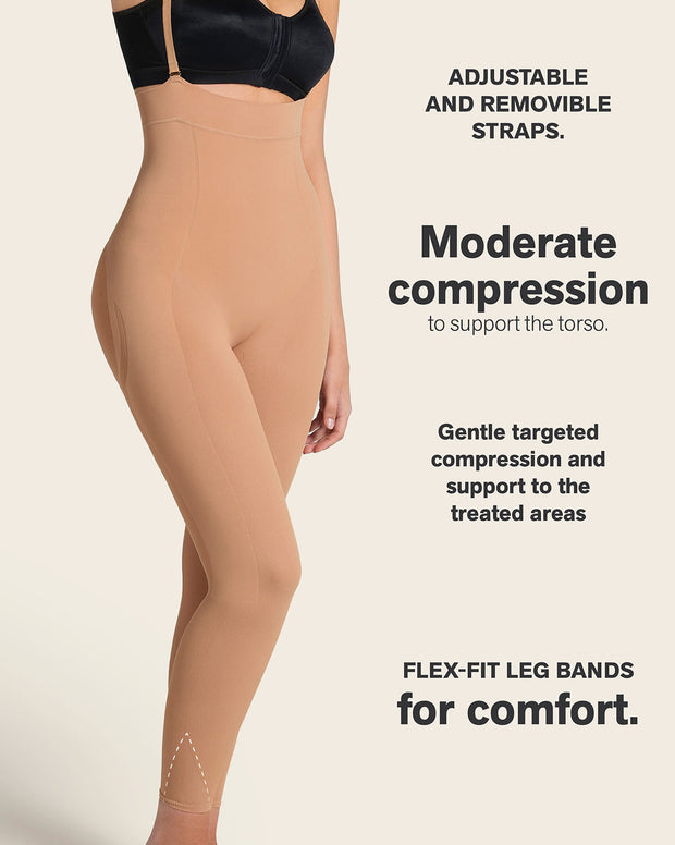 Stage 2 post-surgical ankle length bodysuit
