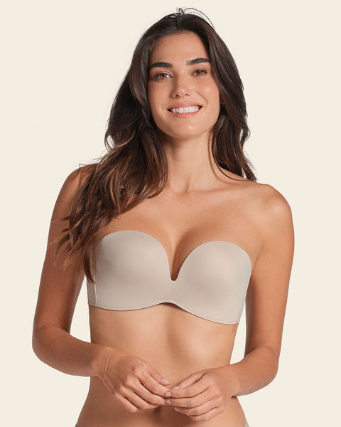 Antigravity wireless strapless bra#color_802-nude