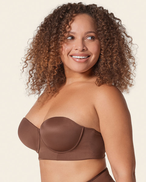 Bra 360: strapless longline contouring bra#color_875-dark-brown