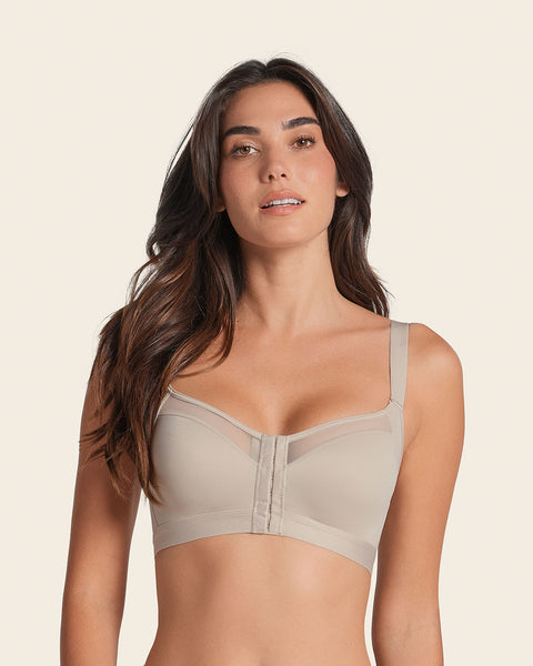 Comfortable posture corrector bra with contour cups - multi/benefit#color_802-nude