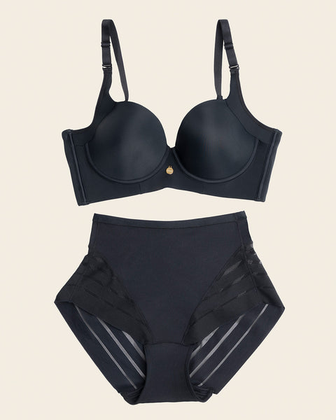Set le plus vendu : High Profile Bra + Stripe Undetectable Panty en Noir