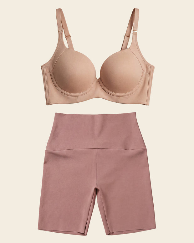 High Profile Bra & PowerStay Short en Marron Moyen et Noir