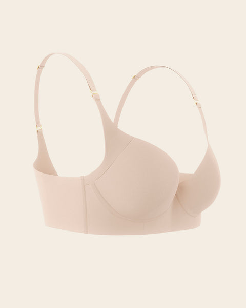 High profile back smoothing bra with soft full coverage cups#color_802-nude