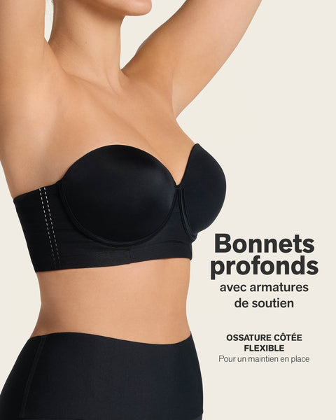 Splendid strapless bra with underwire#color_700-black