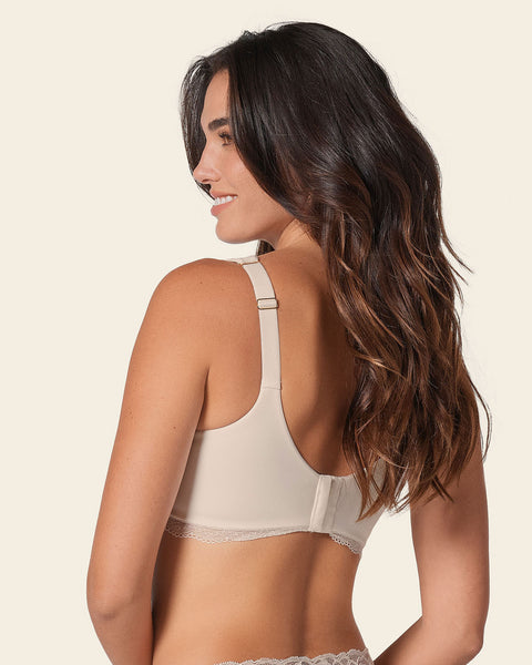 Deep coverage bra: soft lightly-lined lace underwire bra#color_253-ivory