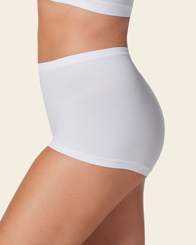 Perfect fit boyshort style panty#color_000-white