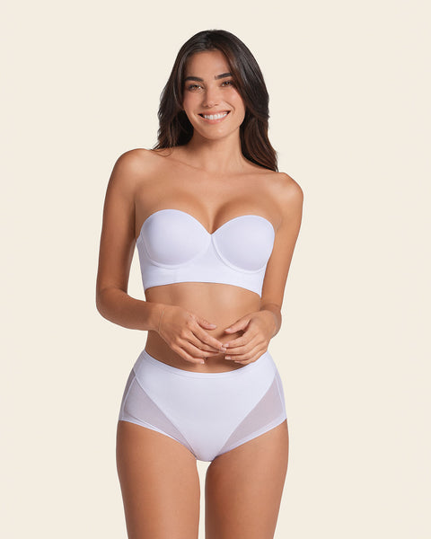 Truly undetectable comfy shaper panty#color_000-white