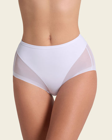 Truly undetectable comfy shaper panty#color_000-white
