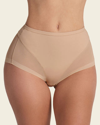 Truly undetectable comfy shaper panty#color_s01-black-golden-beige
