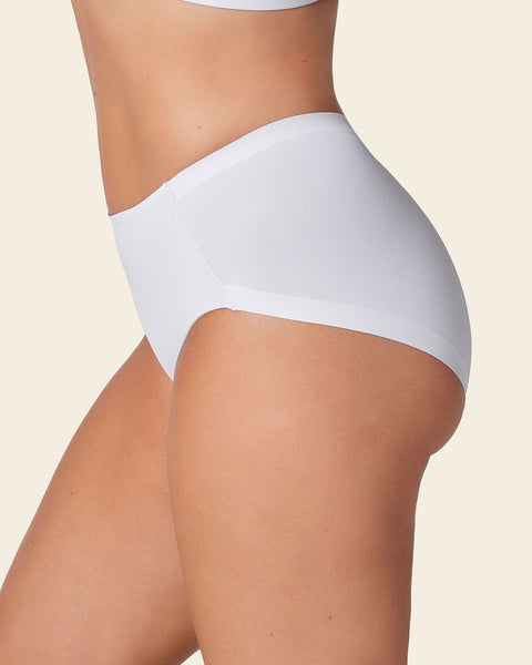 Simply seamless mid-rise sculpting brief#color_000-white