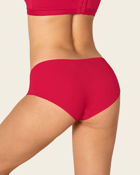 No Ride-Up Seamless Hiphugger Panty#color_136-red