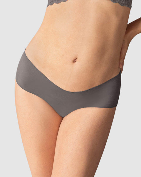 No Ride-Up Seamless Hiphugger Panty#color_702-dark-gray