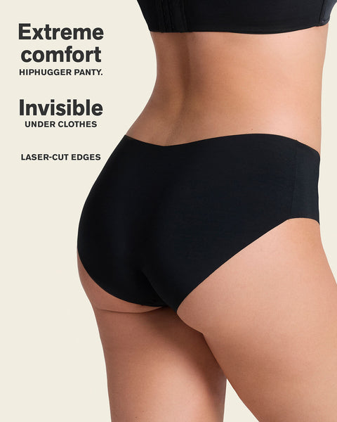 No ride-up seamless hiphugger panty#color_785-black