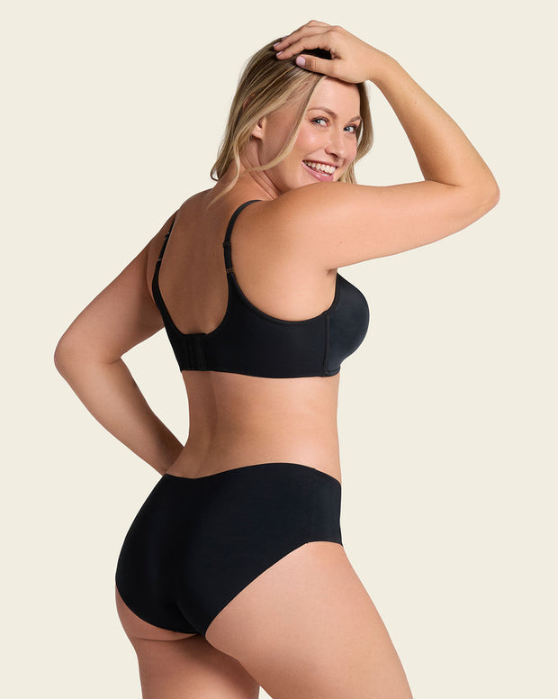 No ride-up seamless hiphugger panty