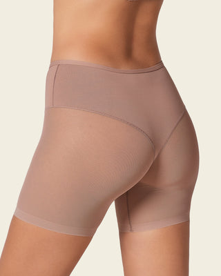Truly undetectable sheer shaper short#color_s01-black-brown